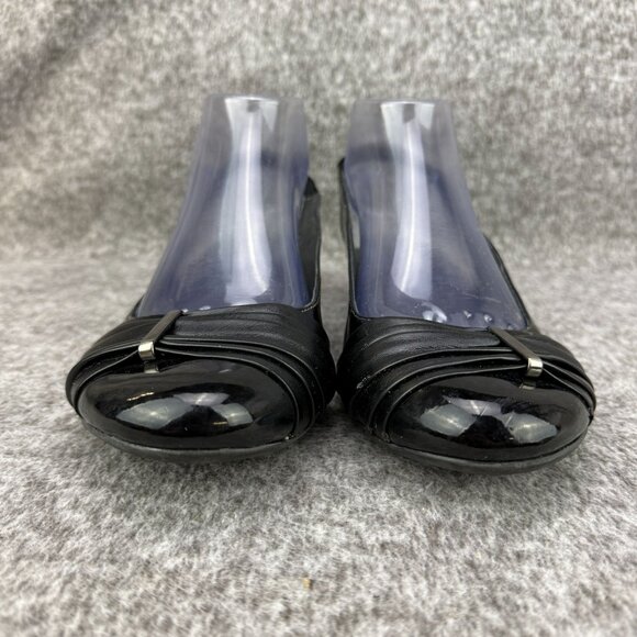 ✅Naturalizer Hanley Black Wedge Sandals Womens 8.5M Slingback Comfort Shoes - Picture 6 of 13